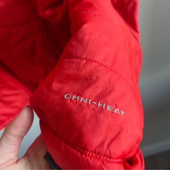 Columbia Red Quilted Jacket Omni Shield - Picture 6 of 10